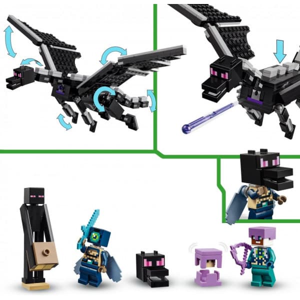 LEGO Minecraft Enderdraken och Endskeppet Leksak 21264