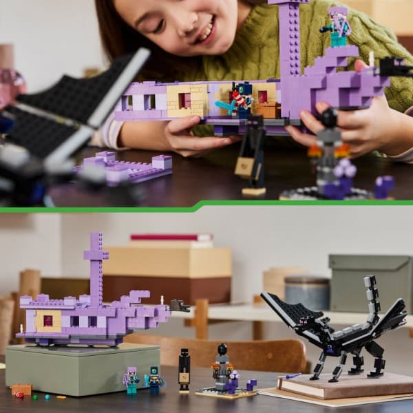 LEGO Minecraft Enderdraken och Endskeppet Leksak 21264