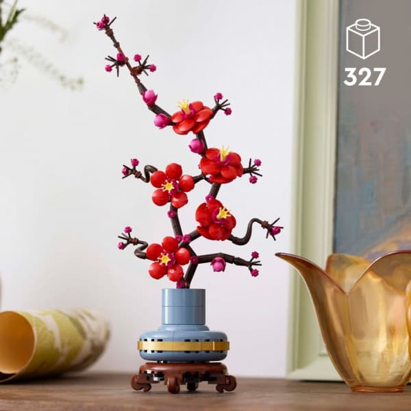 LEGO Icons Plommonblomma Blomsterprydnad att visa upp 10369