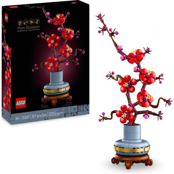 LEGO Icons Plommonblomma Blomsterprydnad att visa upp 10369