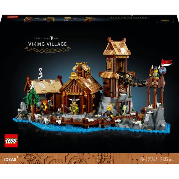 LEGO® Ideas Vikingeby 21343 Byggesæt til voksne (2.103 dele)