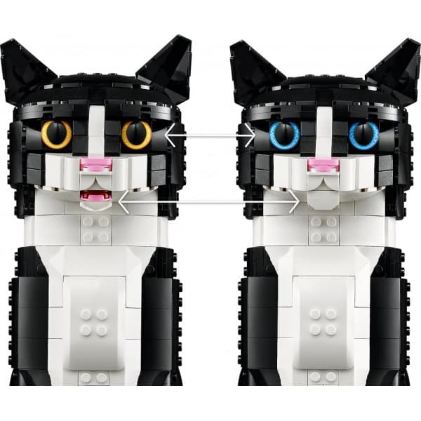 LEGO Ideas Svartvit katt, Presentidé för djurälskare 21349
