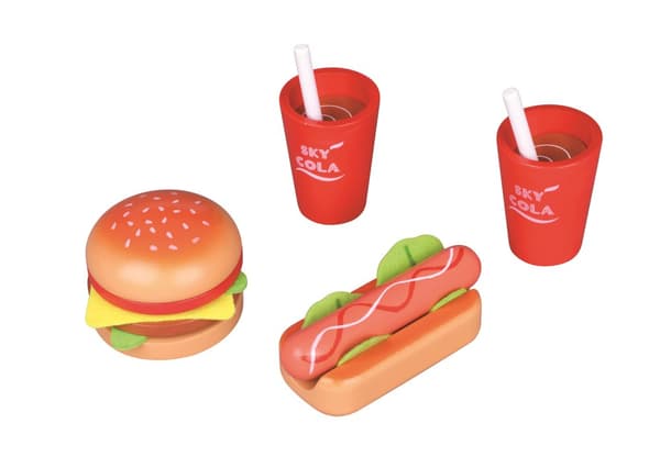 Small Wood - Lunch for Two  Hamburger and Hot Dog Set Menu (L40152)
