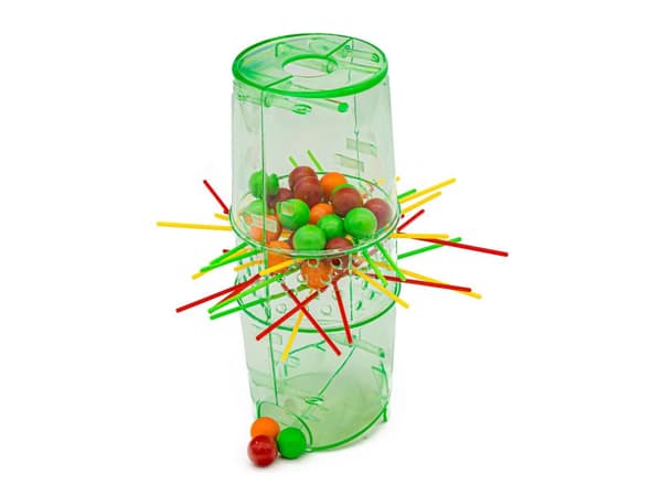 PLUNK Pick Up Arcade Game, Falling Balls, Tower + Colorful Balls