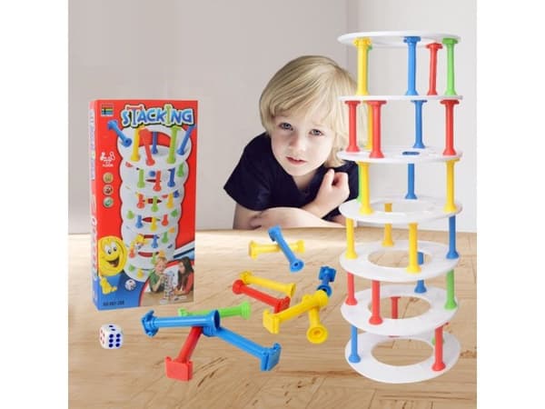 Stacking Arcade Game - Farverigt tårn, byg et tårn