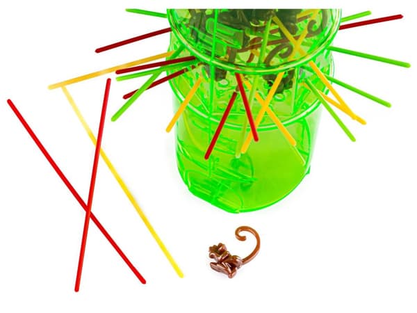 Arkadespiltype: Pick Up Sticks, Loopin Monkeys, FALDENDE ABER