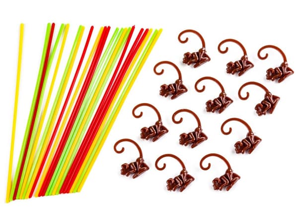 Arkadespiltype: Pick Up Sticks, Loopin Monkeys, FALDENDE ABER