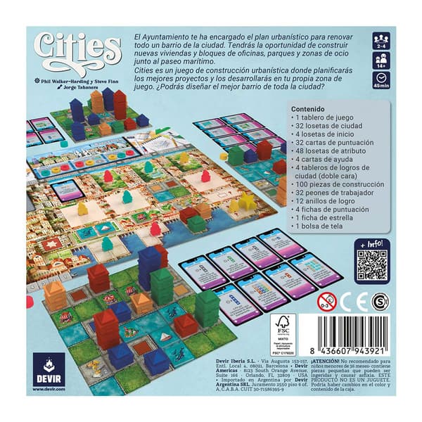 Devir Cities Brädspel