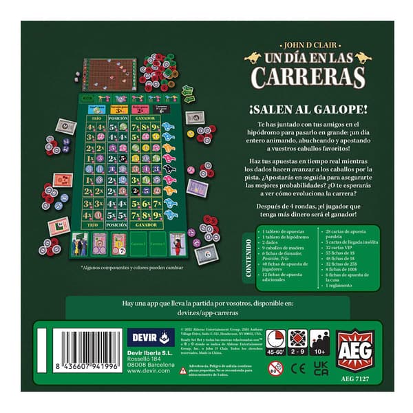 Devir Un Dia En Las Carreras Brädspel