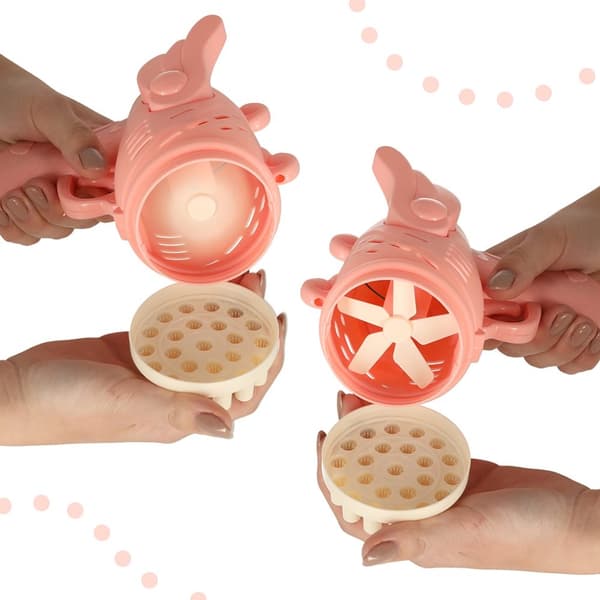 Sæbeboblepistol, sæbebobler med vinger, pink