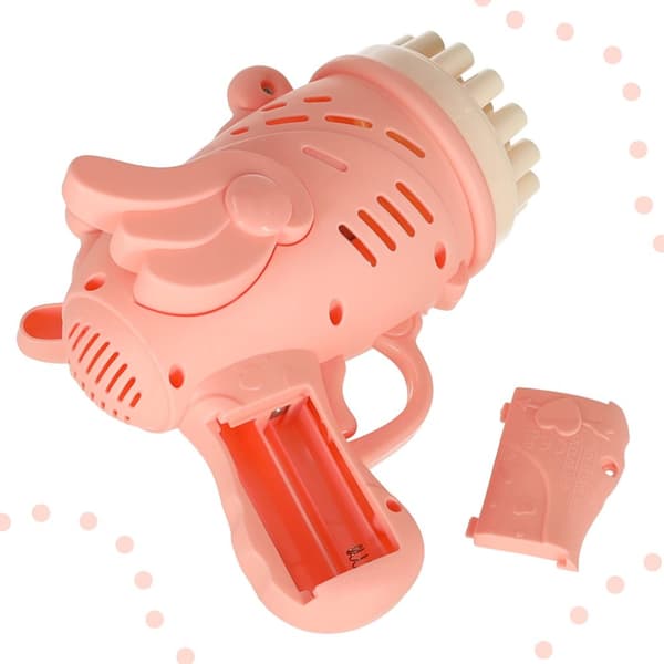 Sæbeboblepistol, sæbebobler med vinger, pink