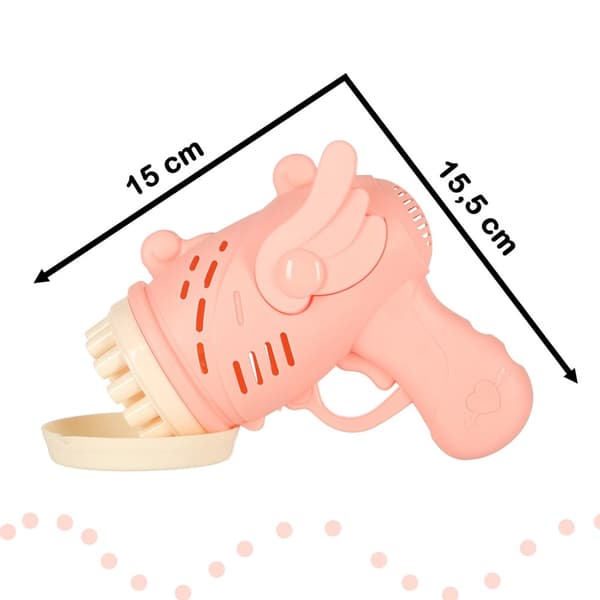 Sæbeboblepistol, sæbebobler med vinger, pink