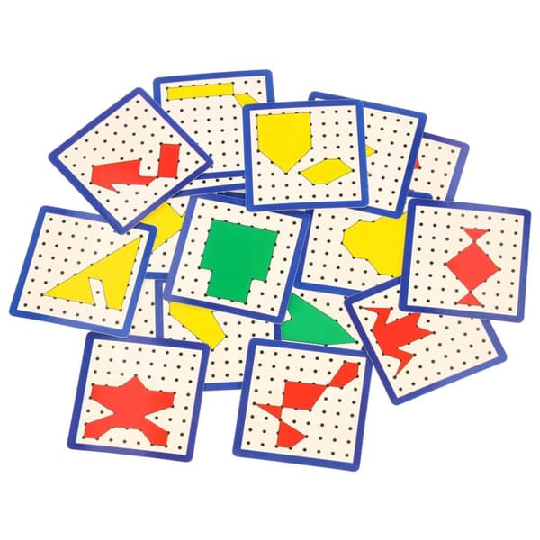 Geoboard geoplan puinen palapeli luo muotoja kuminauhalla