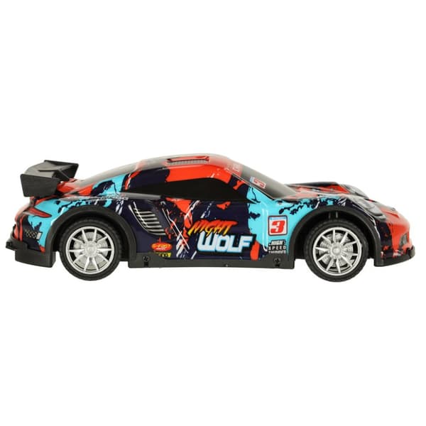 Blå och röd sport RC bil