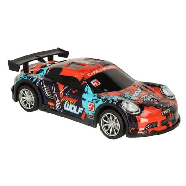 Blå och röd sport RC bil