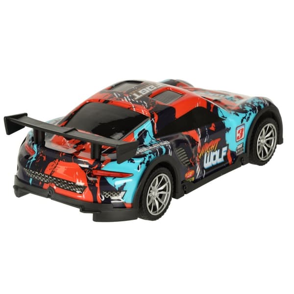 Blå och röd sport RC bil