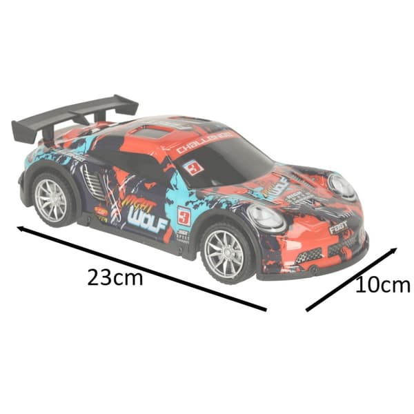 Blå och röd sport RC bil