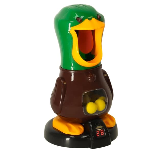 Hungry Duck XL Target Shooting Arcade Game Set med 2 LED Ball Guns