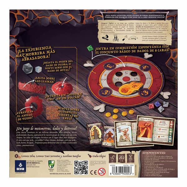 Devir Dungeon Fighter Salas Del Magma Perverso Brädspel