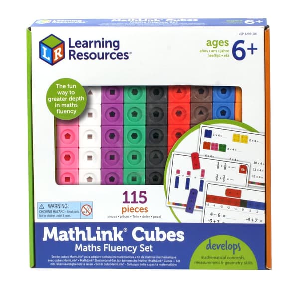 Learning Resources - MathLink Cubes - Maths Fluency Set (LSP4299-SCA)