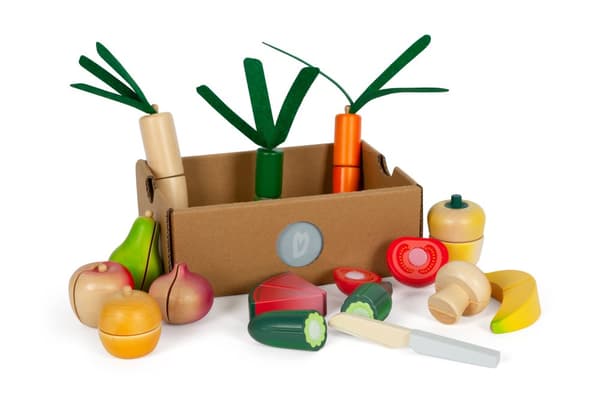 Small Foot - Fresh Fruit and Vegetable Cutting Set - (I-SF12563)