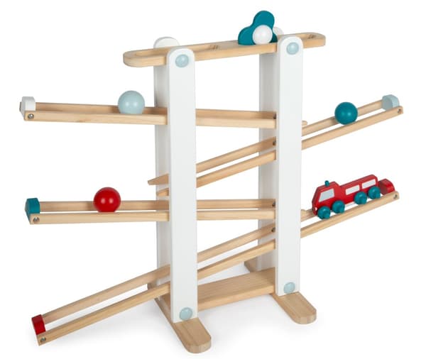 Small Foot - Ball Track with Balls, Car, Spinner - (I-SF12549)