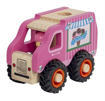Magni - Icecream truck with rubber wheels, FSC 100% - (5653)