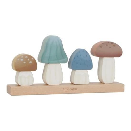 Little Dutch - Stacking Puzzle Mushrooms - Forest Friends (LD7230)