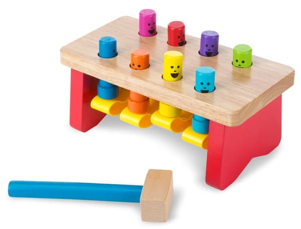 Melissa  Doug - Deluxe Pounding Bench (14490)