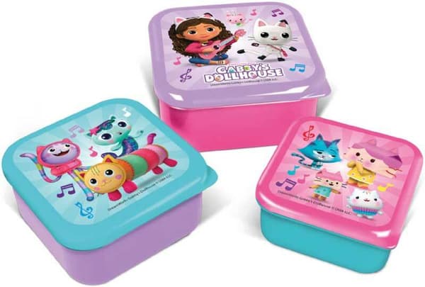 Stor - 3 Pcs. Snack Boxes Set - Gabbys Dollhouse
