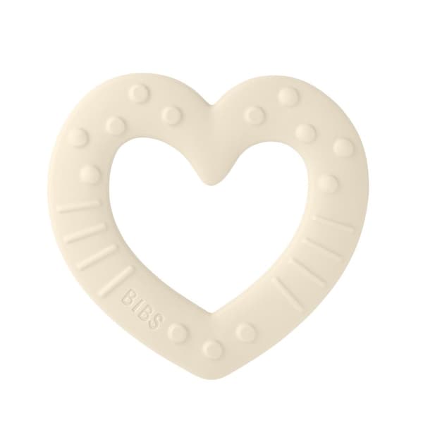 BIBS - Baby Bitie Heart Ivory - (3100216)