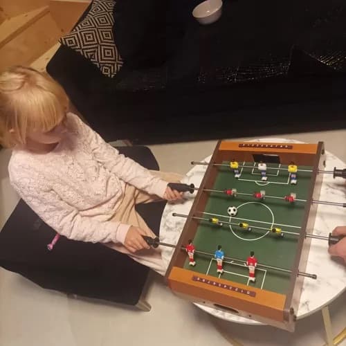 bordsfotboll  för barn50 x 10 x 31 cm brun