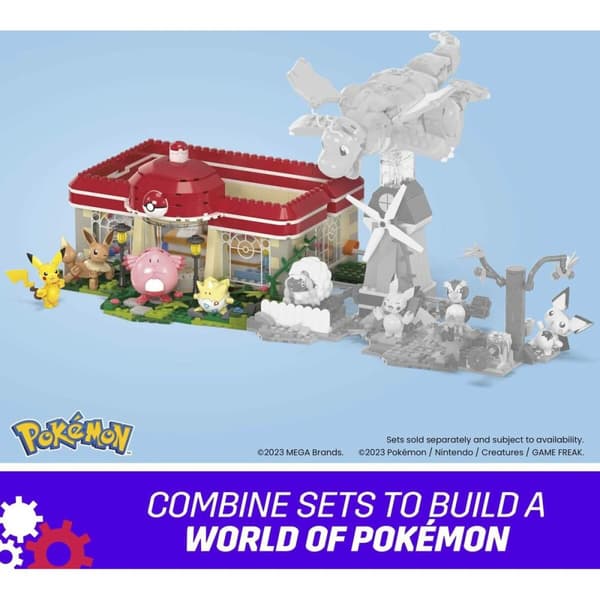 Construction kit Pokémon Mega Construx - Forest Pokémon Center 648 Pieces