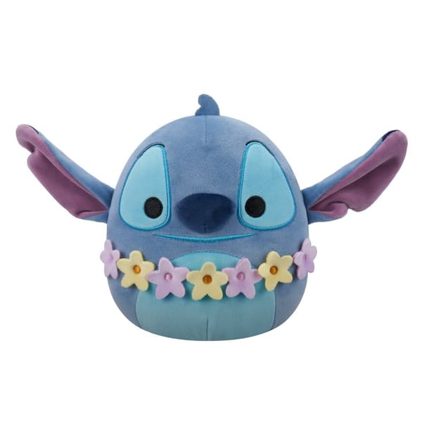 Squishmallows - 20 cm Plush Disney Stitch - Stitch wearing lei