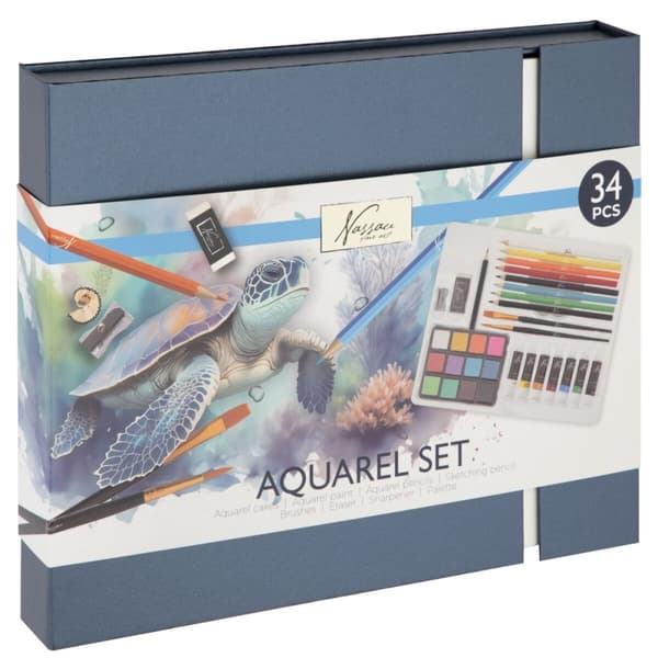 Nassau - Aquarel Art Set, 34 pcs. (AR0986/GE)