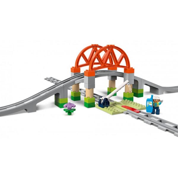LEGO DUPLO Town 10426 – Silta ja raiteet ‑laajennussarja
