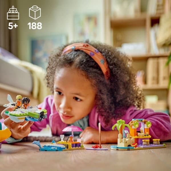 LEGO Friends 42672 – Loma‑ ja rantarakennelmat matkalaukussa