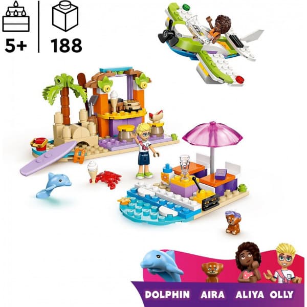 LEGO Friends 42672 – Loma‑ ja rantarakennelmat matkalaukussa