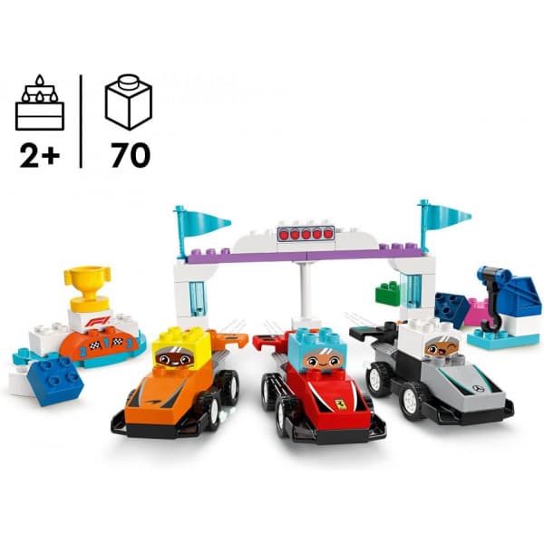 LEGO DUPLO Town 10445 – F1-tiimin kilpa-autot ja kuljettajat