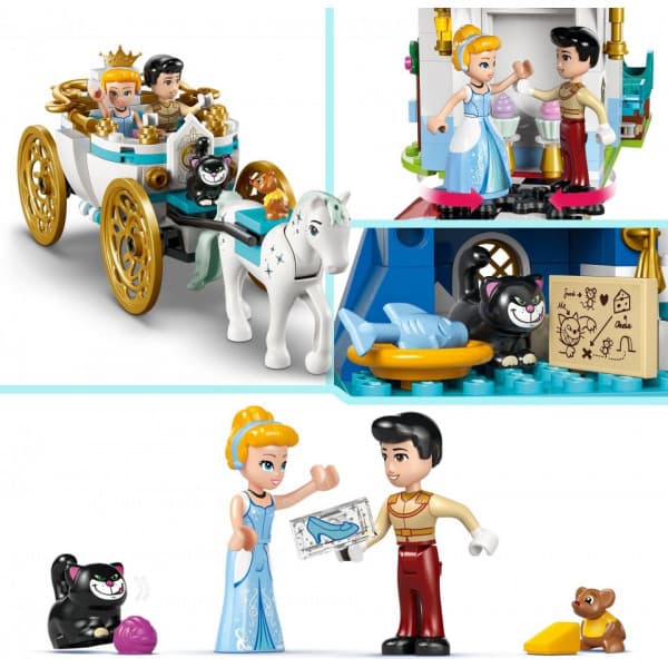 LEGO Disney Princess 43275 – Tuhkimon linna ja hevosvaunut