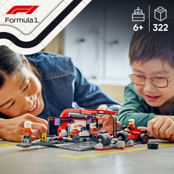 LEGO City 60443 – F1-boxstop og pitcrew samt Ferrari-bil
