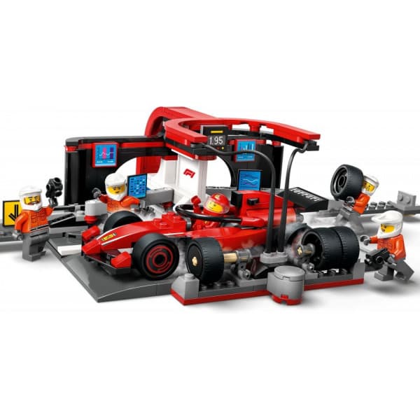 LEGO City 60443 – F1-boxstop og pitcrew samt Ferrari-bil