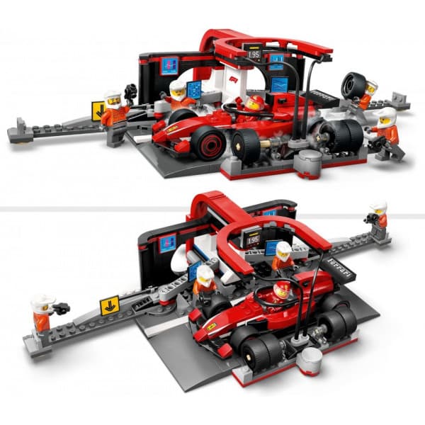 LEGO City 60443 – F1-boxstop og pitcrew samt Ferrari-bil