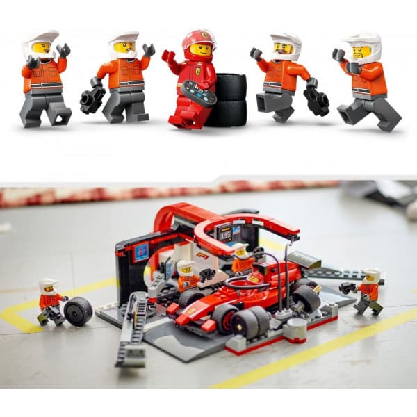 LEGO City 60443 – F1-boxstop og pitcrew samt Ferrari-bil