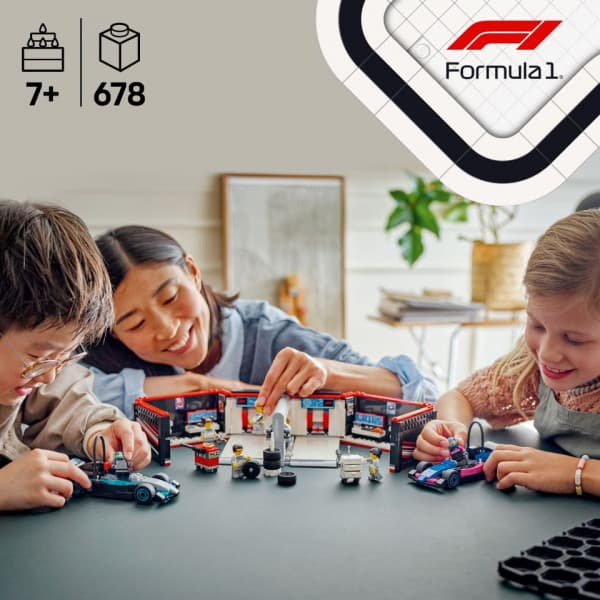 LEGO City 60444 – F1-garage och Mercedes-AMG- och Alpine-bilar