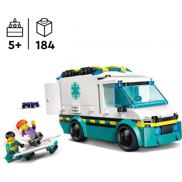 LEGO City 60451 - Ambulance kaldestart