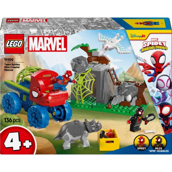 LEGO Superhjältar Marvel 11199 – Team Spideys räddningsuppdrag med dinosauriefordon