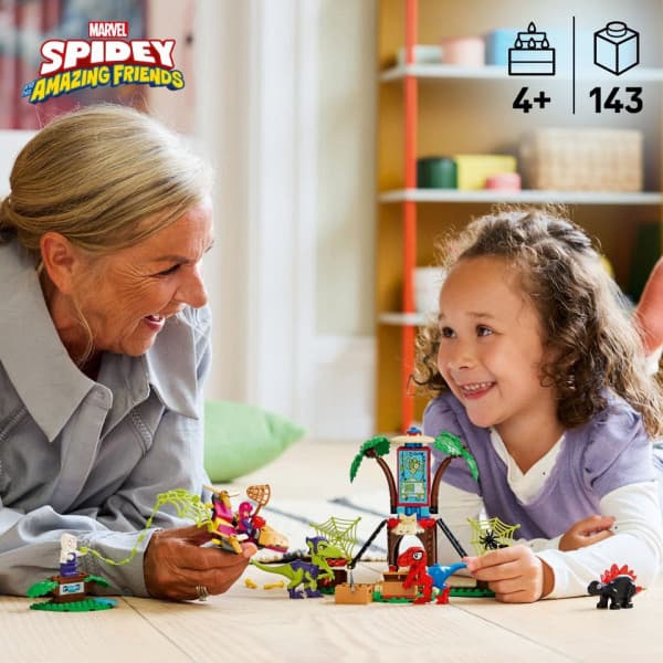 LEGO Superhelte Marvel 11200 – Edderkoppens og Goblinens luftkamp ved træhytten