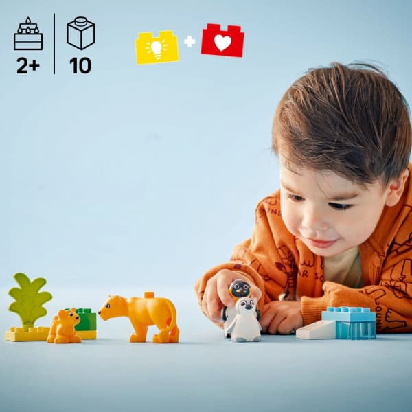 LEGO DUPLO Town 10442 – Luonnoneläinperheet: pingviinit ja leijonat