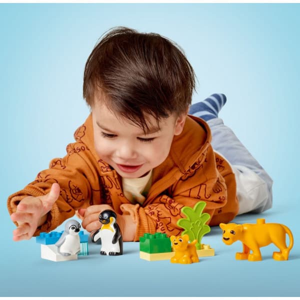 LEGO DUPLO Town 10442 – Luonnoneläinperheet: pingviinit ja leijonat